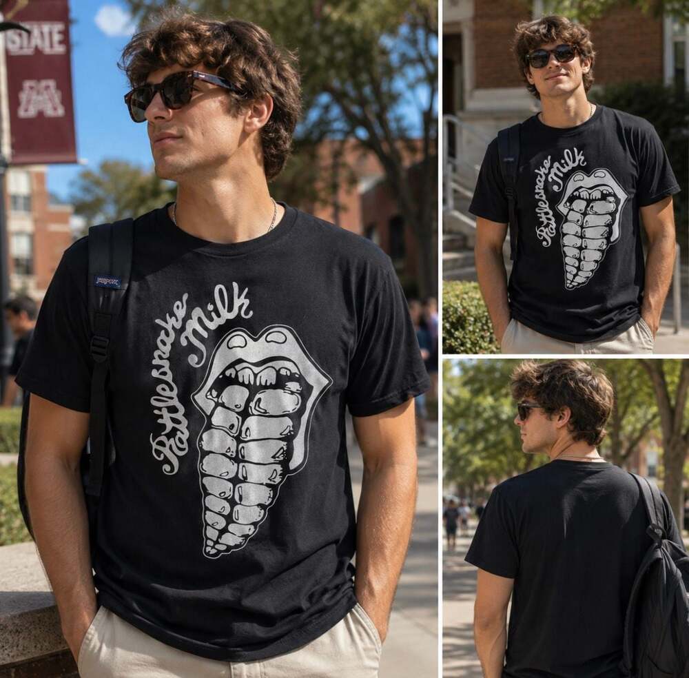 Feels So Good Rattlesnake Milk Rattler T-Shirt Black Size M